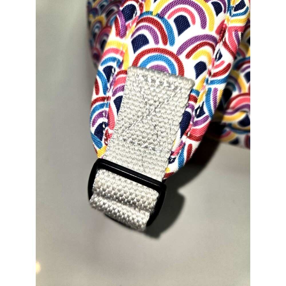 Kipling Rainbow Print Backpack Pink Multicolor Sc… - image 6